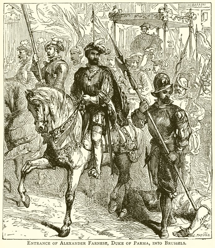 Alexander Farnese, hertig av Parma, inträde i Bryssel av English School