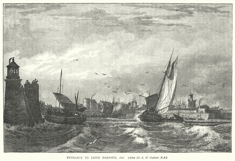 Ingång till Leith Harbor av English School