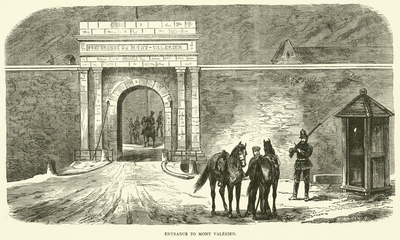 Ingången till Mont Valerien, januari 1871 av English School