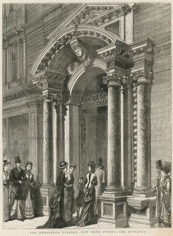 Ingång till Grosvenor Gallery av English School
