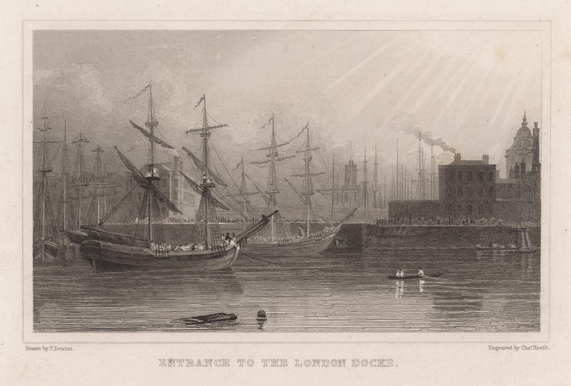 Ingång till London Docks av English School