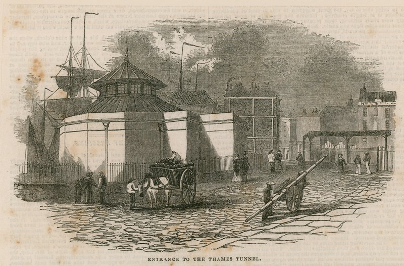 Ingång till Thames Tunnel av English School