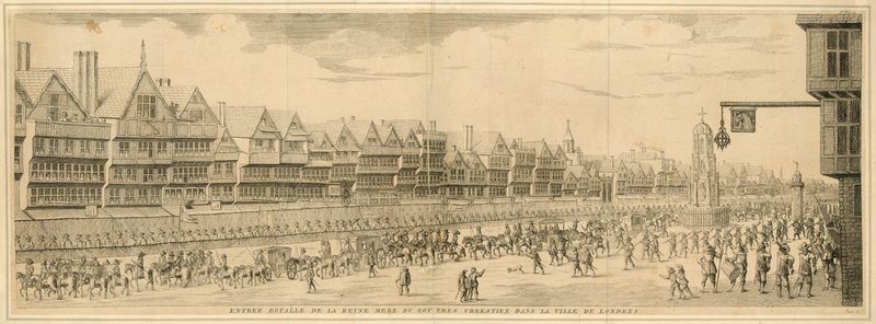 Roy Tres Chrestiens drottningmoderns kungliga inträde i City of London av English School