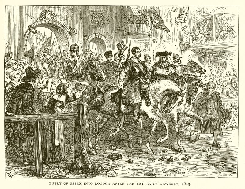 Essex intåg i London efter slaget vid Newbury, 1643 av English School