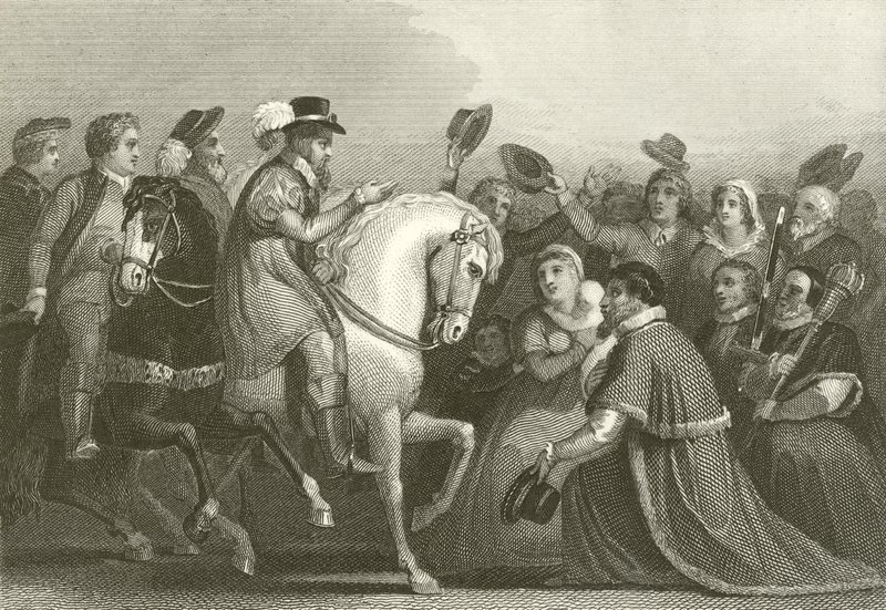 James I:s inresa i London av English School