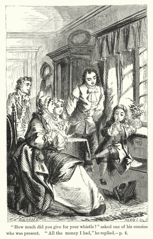 Episod ur den unge Benjamin Franklins liv (gravyr) av English School