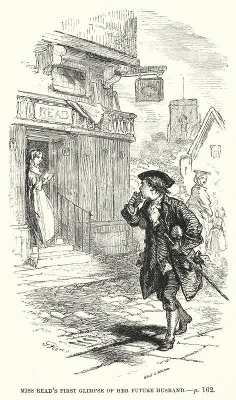 Episod ur den unge Benjamin Franklins liv (gravyr) av English School