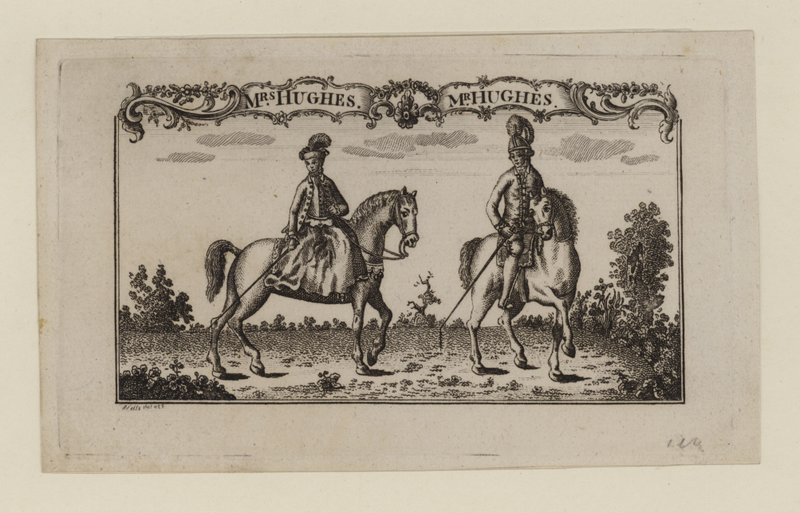 Equestrian Entertainers, Mrs Hughes och Mr Hughes, byteskort av English School