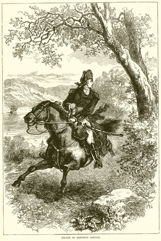 Escape of Benedict Arnold av English School
