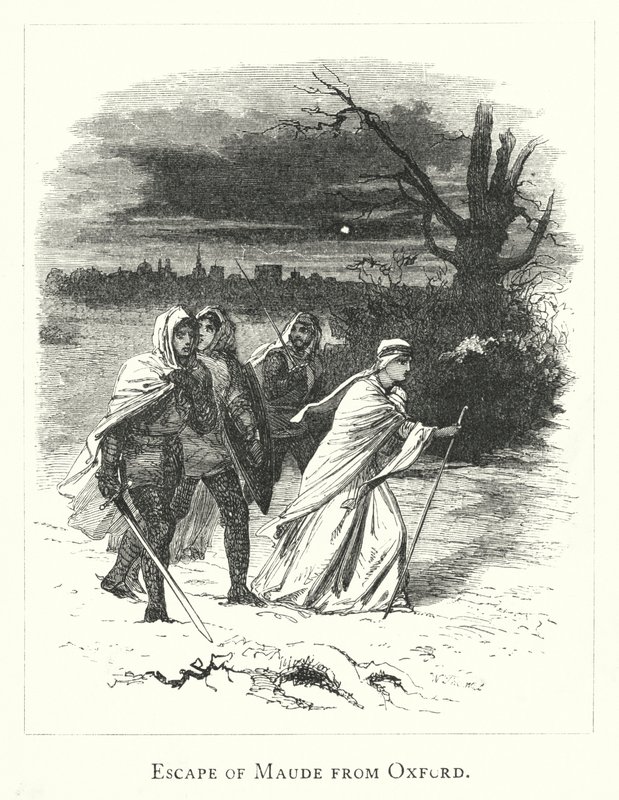 Escape of Maude från Oxford (gravyr) av English School