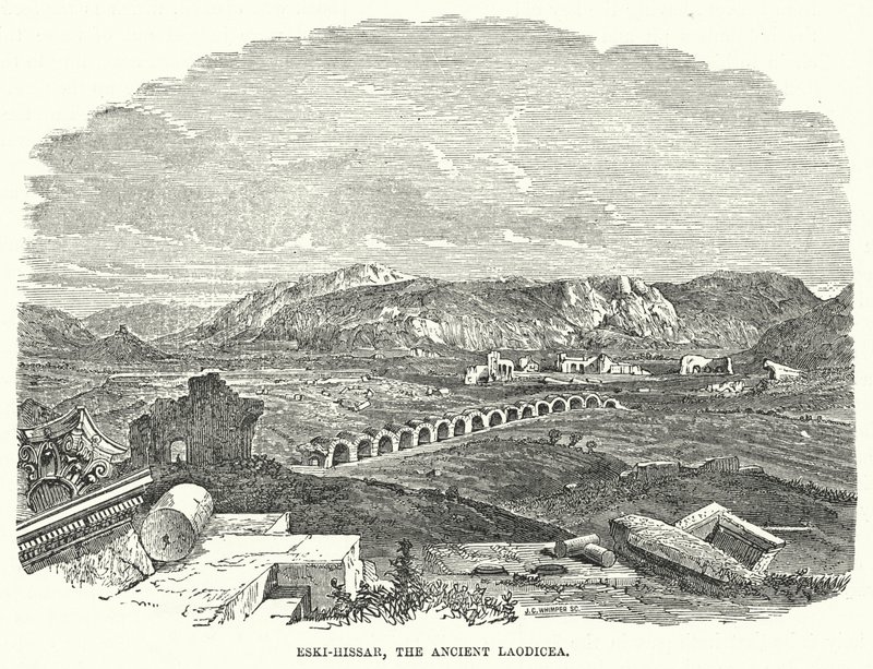 Eski-Hissar, det antika Laodicea (gravyr) av English School