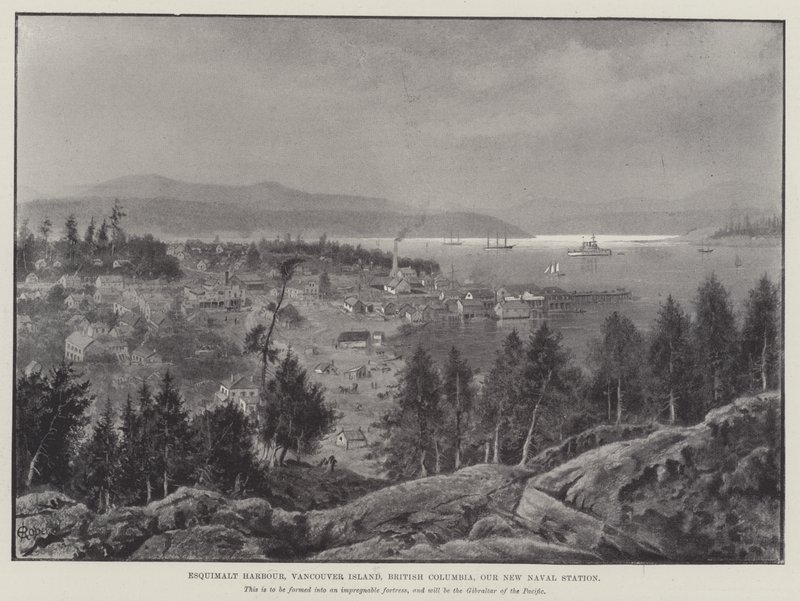 Esquimalt Harbour, Vancouver Island, British Columbia, Our New Naval Station (gravyr) av English School