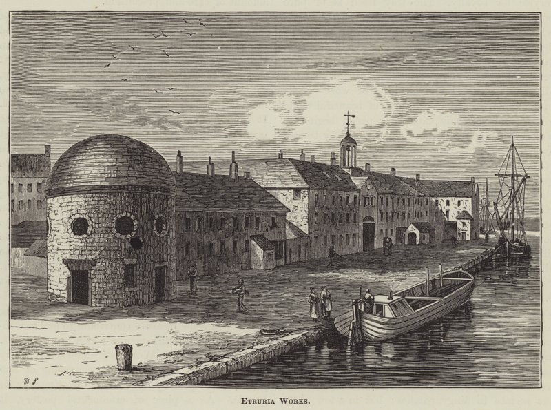 Etruria Works (gravyr) av English School