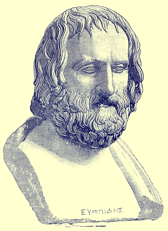 Euripides, illustration från 