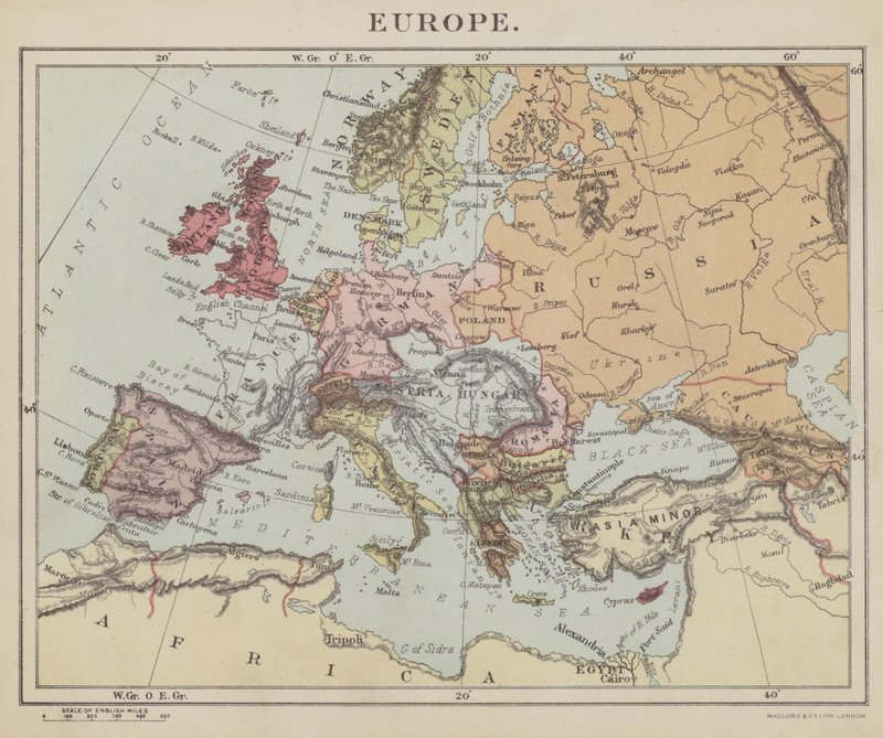 Europa (litografi) av English School