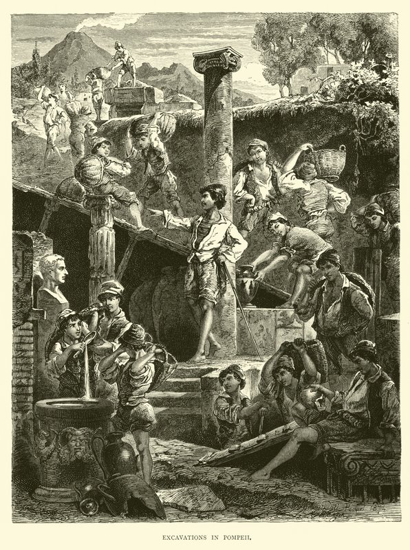 Utgrävningar i Pompeji av English School