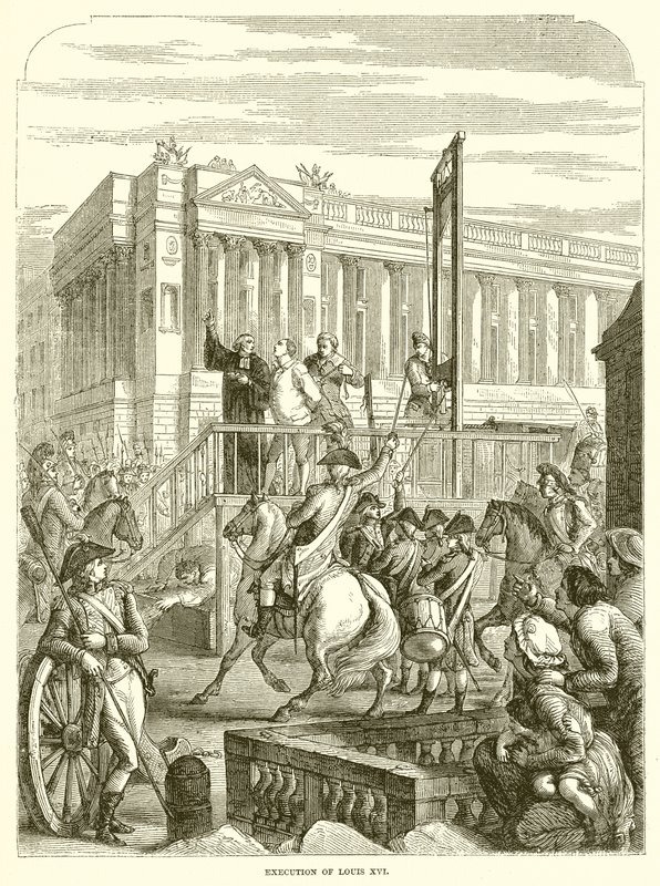 Avrättning av Ludvig XVI av English School