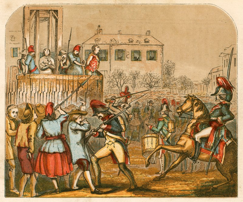 Avrättning av Ludvig XVI av Frankrike av English School