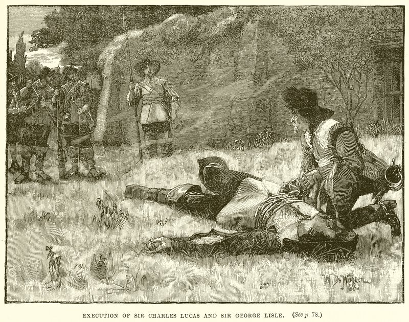 Avrättning av Sir Charles Lucas och Sir George Lisle av English School