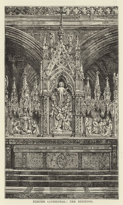 Exeter Cathedral, reredos av English School