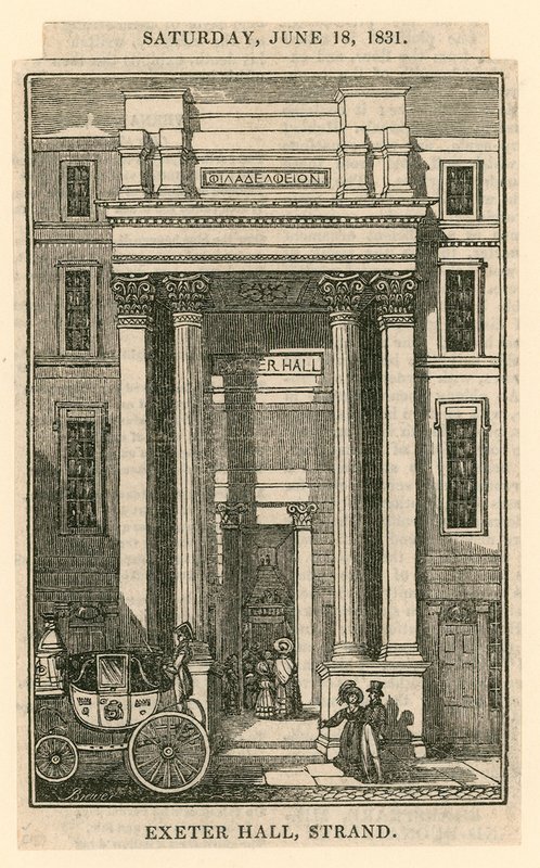 Exeter Hall, Strand, London av English School