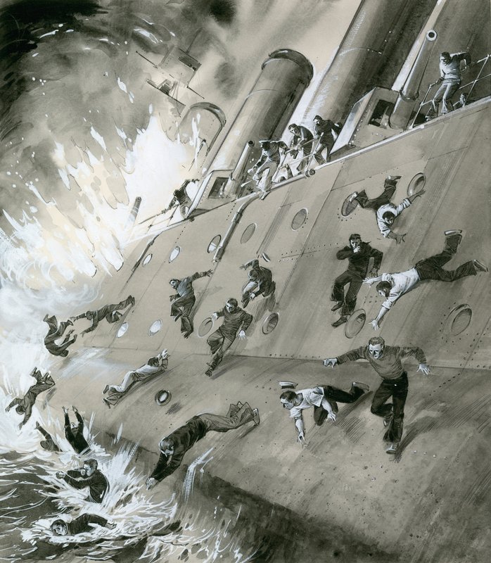 Explosionen av HMS Natal 1915 av English School