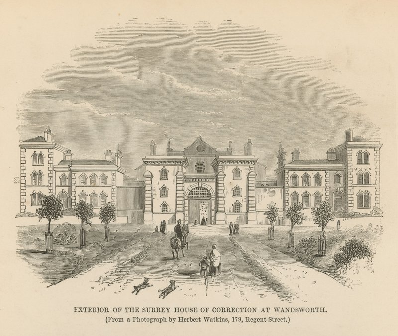 Exteriör av Surrey House of Correction av English School