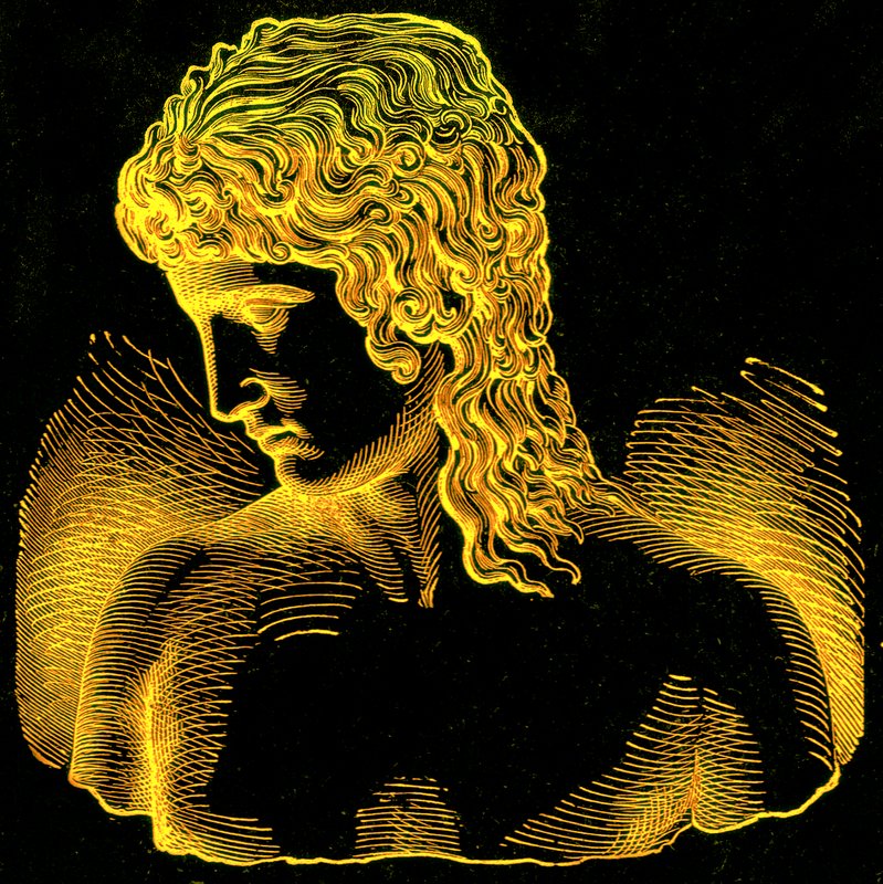 Extreme of Ethnic Divergence - Highest Type - I: Eros of Praxiteles, illustration från With the Worlds People av John Clark Ridpath, publicerad 1912 (digitalt förbättrad bild) av English School