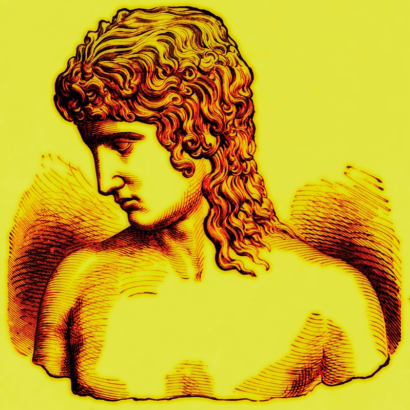Extreme of Ethnic Divergence - Highest Type - I: Eros of Praxiteles, illustration från With the Worlds People av John Clark Ridpath, publicerad 1912 (digitalt förbättrad bild) av English School