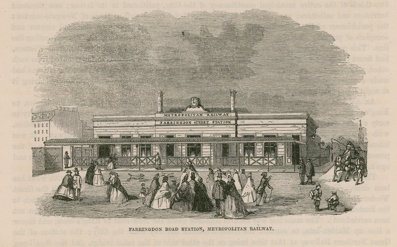 Farringdon Road station på Metropolitan Railway av English School