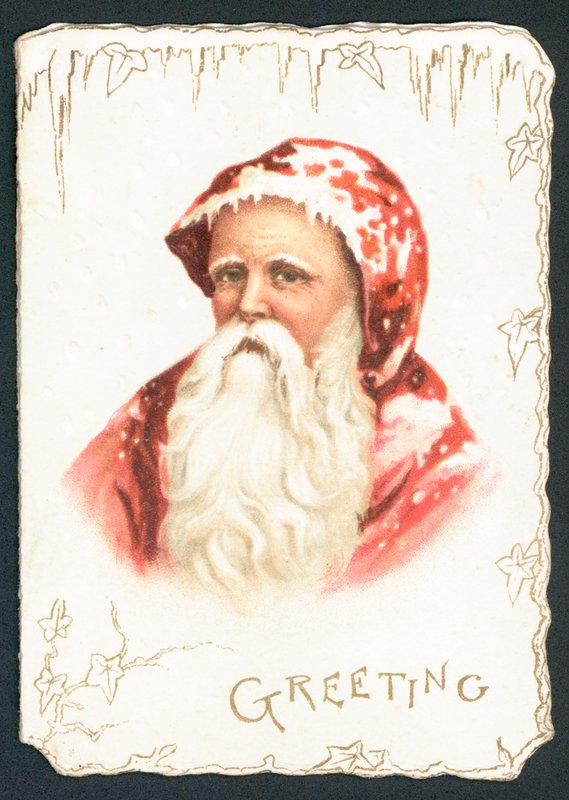 Jultomten, julkort av English School