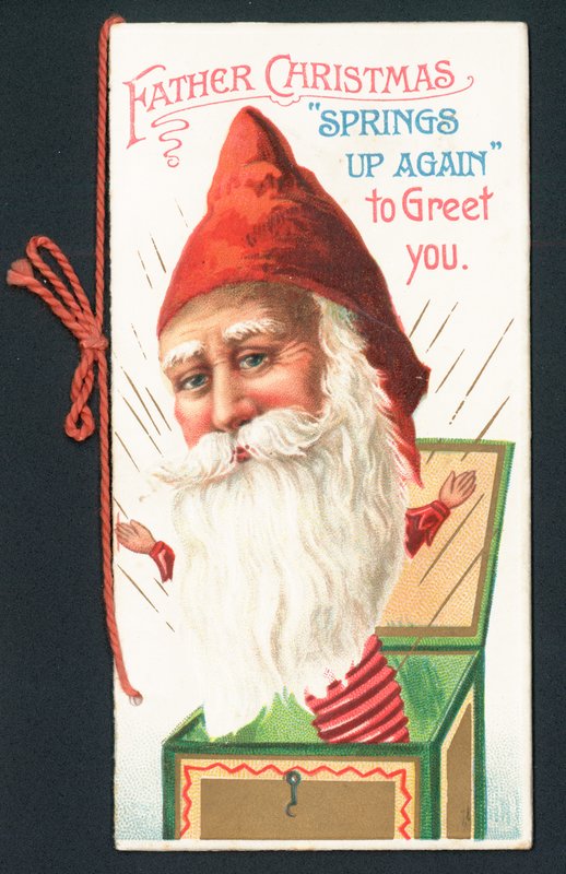 Jultomten Jack-In-The-Box, Julkort av English School