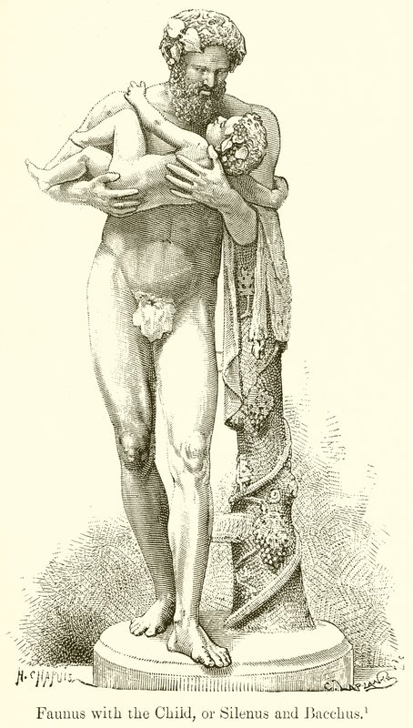 Faunus med barnet, eller Silenus och Bacchus av English School