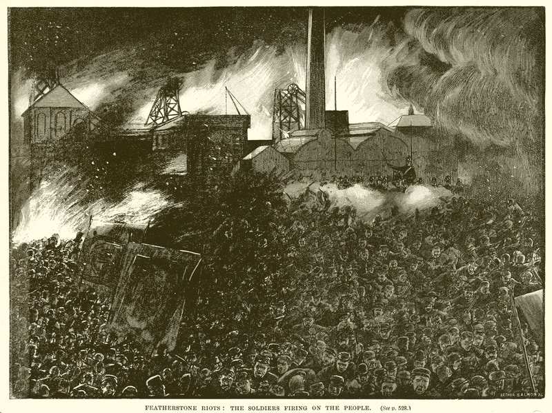 Featherstone Riots: The Soldiers Firing on the People av English School