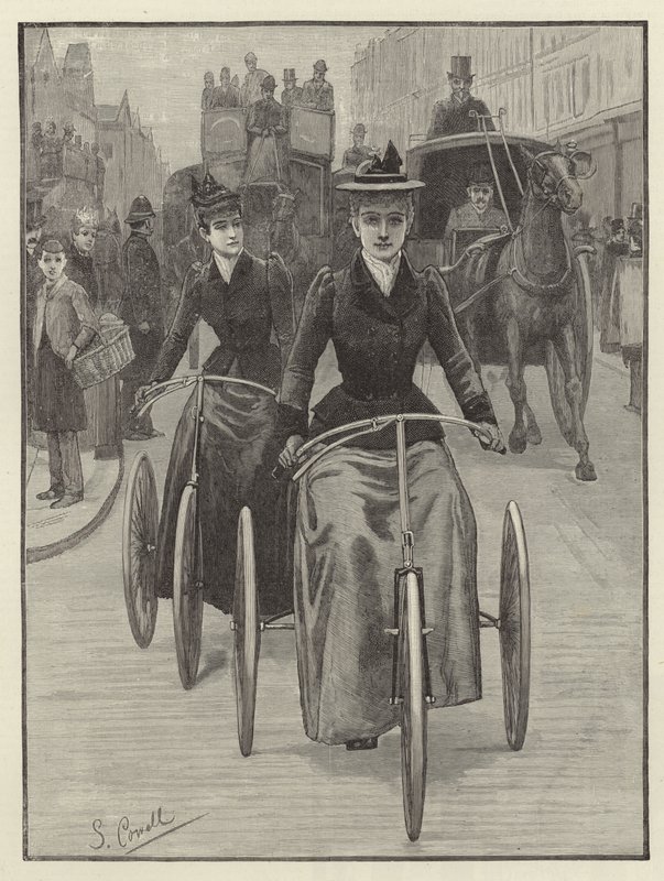 Kvinnliga cyklister av English School