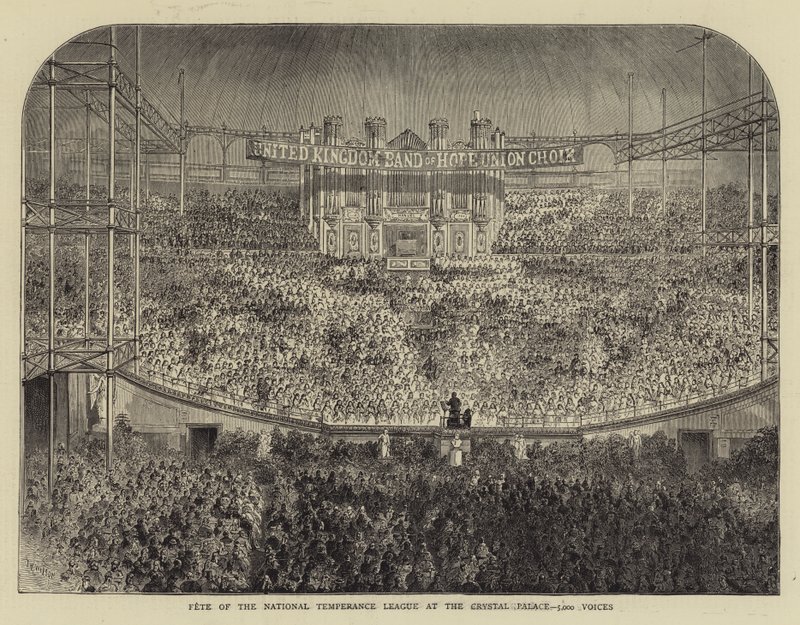 National Temperance Leagues fest i Crystal Palace, 5000 Voices (gravyr) av English School