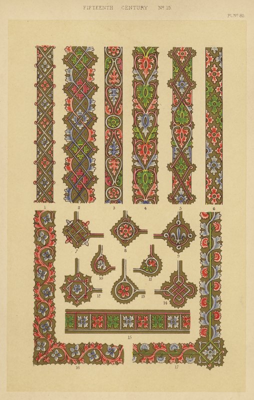 Femtonde århundradet (chromolitho) av English School