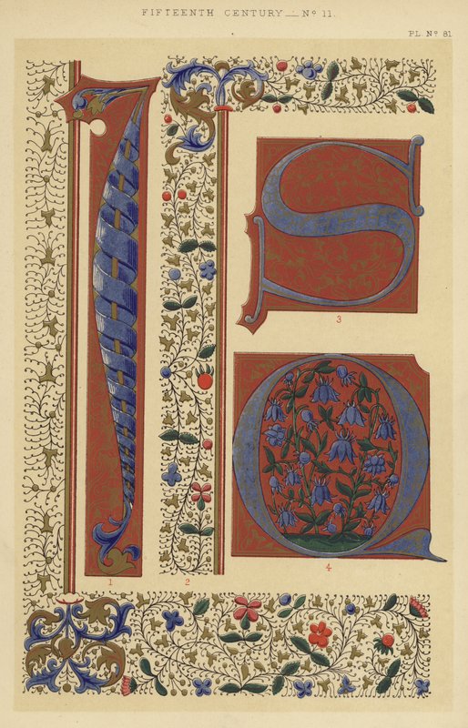 Femtonde århundradet (chromolitho) av English School
