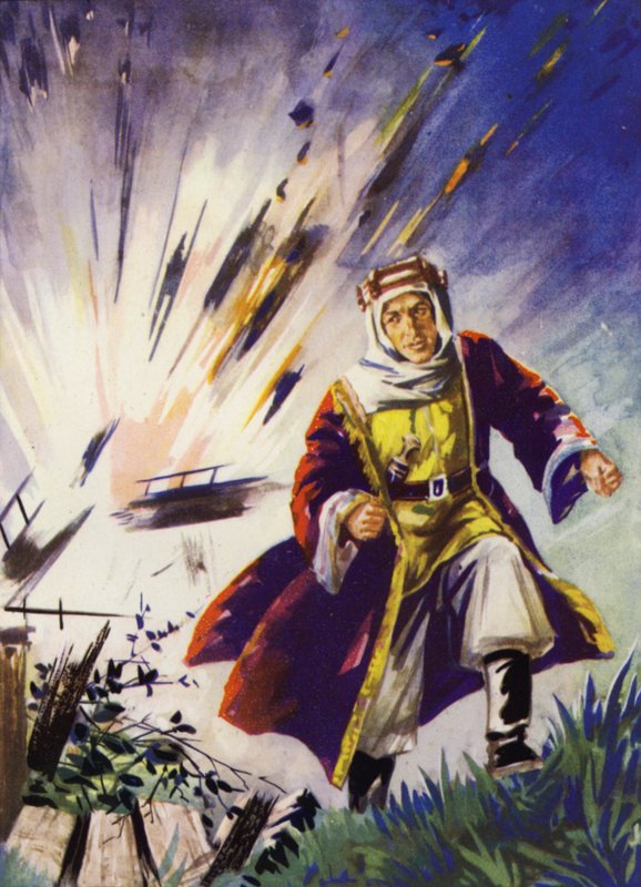 Avslutade sin uppgift Lawrence tävlade för säkerhet (färg litho) av English School