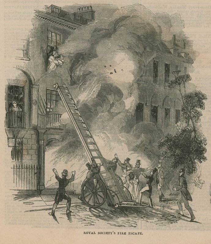 Brandescapes: Royal Societys Fire Escape av English School
