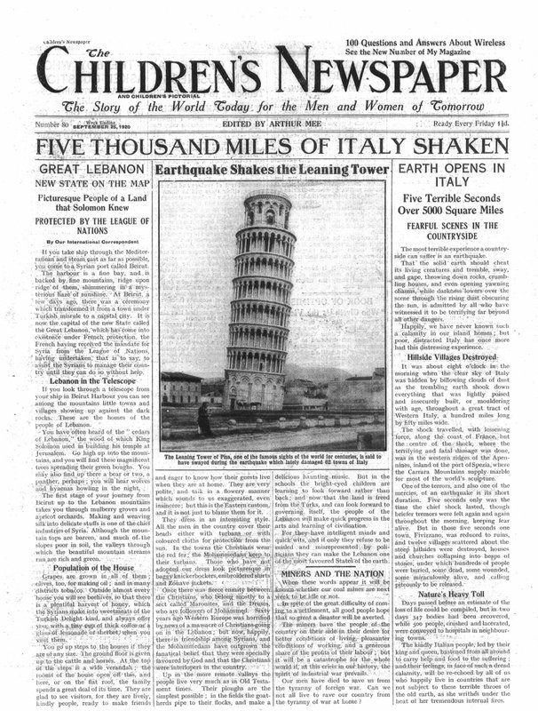 Five Thousand Miles of Italy Shaken, framsidan av 