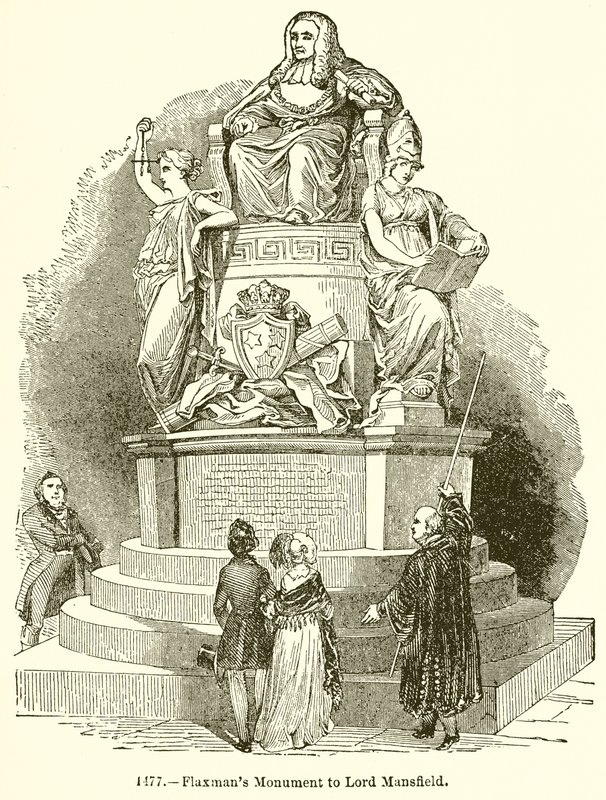 Flaxmans monument till Lord Mansfield av English School