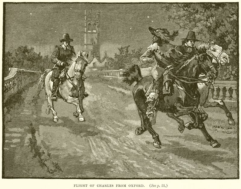 Charles flyg från Oxford av English School