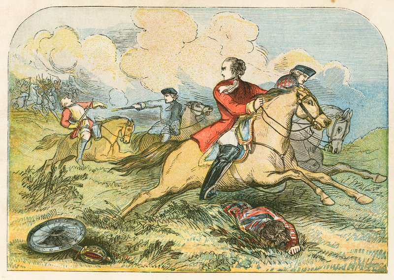 Flight of the Pretender vid Culloden av English School
