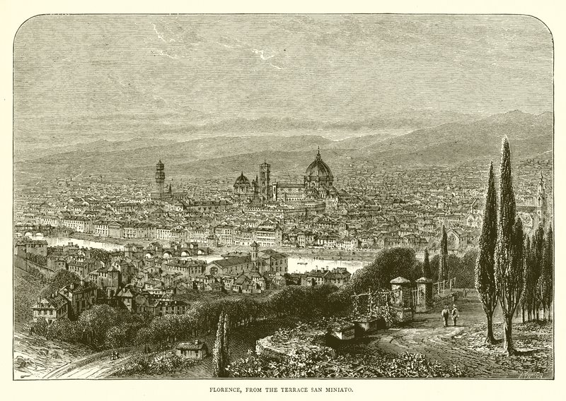 Florens från terrassen i San Miniato av English School