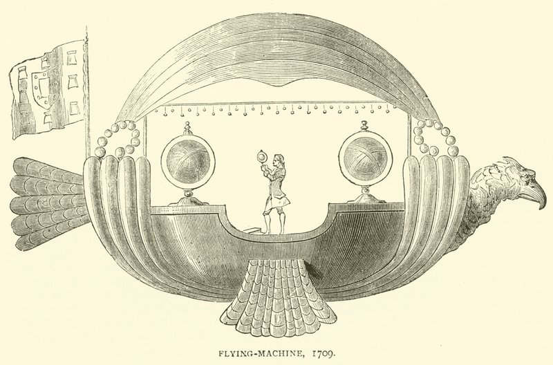 Flygande maskin, 1709 av English School