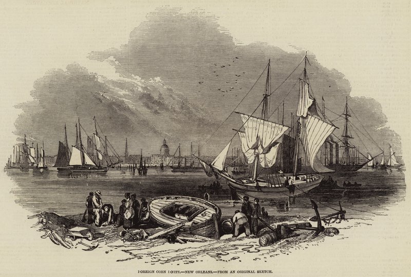 Foreign Corn Ports, New Orleans (gravyr) av English School
