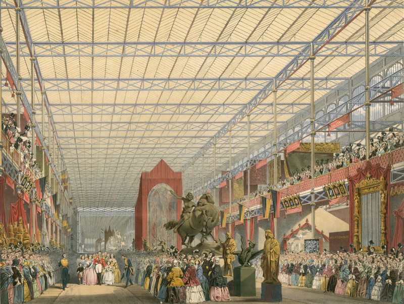 Utländska skepp av den stora utställningen 1851 av English School
