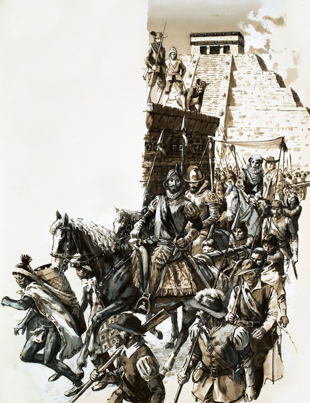 Francisco de Coronados expedition för att hitta Cibola av English School