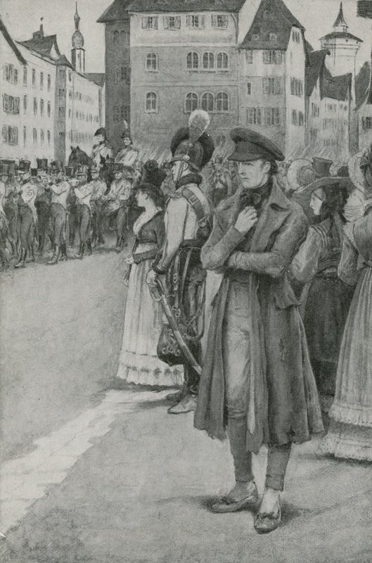 Franz Schubert lyssnar på hans musik av English School